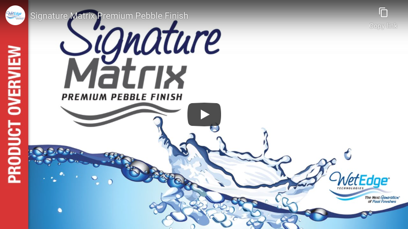Signature matrix premium pebble finish video image